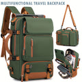 Multifunctional Large Capacity Backpack - Laptop, Travel & Student Bag - Handheld, Single Shoulder & Double Back Carry - Fern Green, Light Green & Peacock Blue
