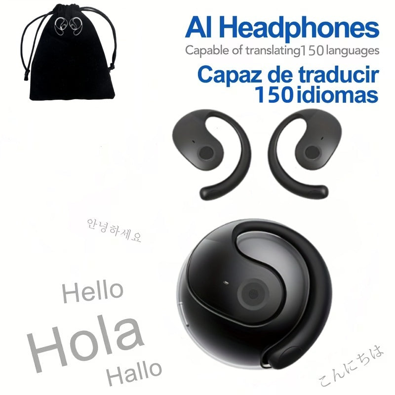 AI Translation Earbuds (144 Languages) – 0.3s Instant Voice Interpreter with Noise Reduction & 40-Hour Battery Life for Travel, Business, and International Communication