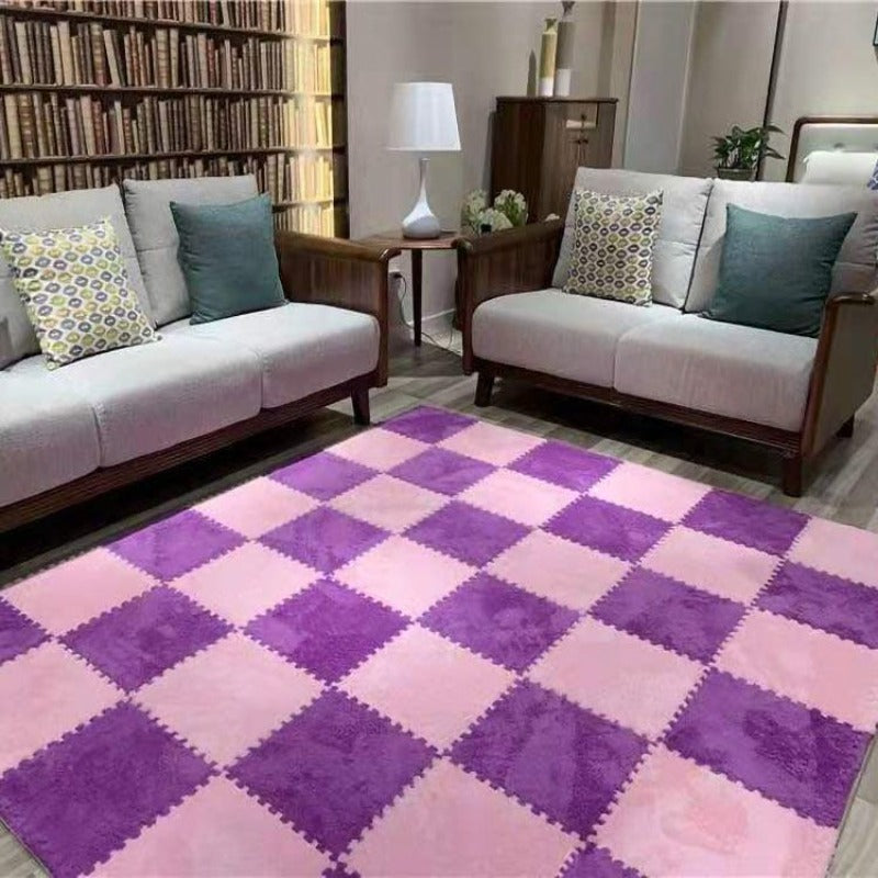 Interlocking Floor Mat Tiles 40 Piece 11.8x11.8" – Non-Slip EVA Snap-Together Flooring for Living Room Kitchen Bathroom Home Office Commercial Spaces