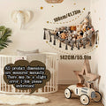 Macrame Stuffed Animal Storage Net Hammock Extra Large, Boho Plush Toy Organizer Holder for Kids Room Nursery Wall Decor, Fits Small & Large Stuffed Animals, Dreamcatcher Style
