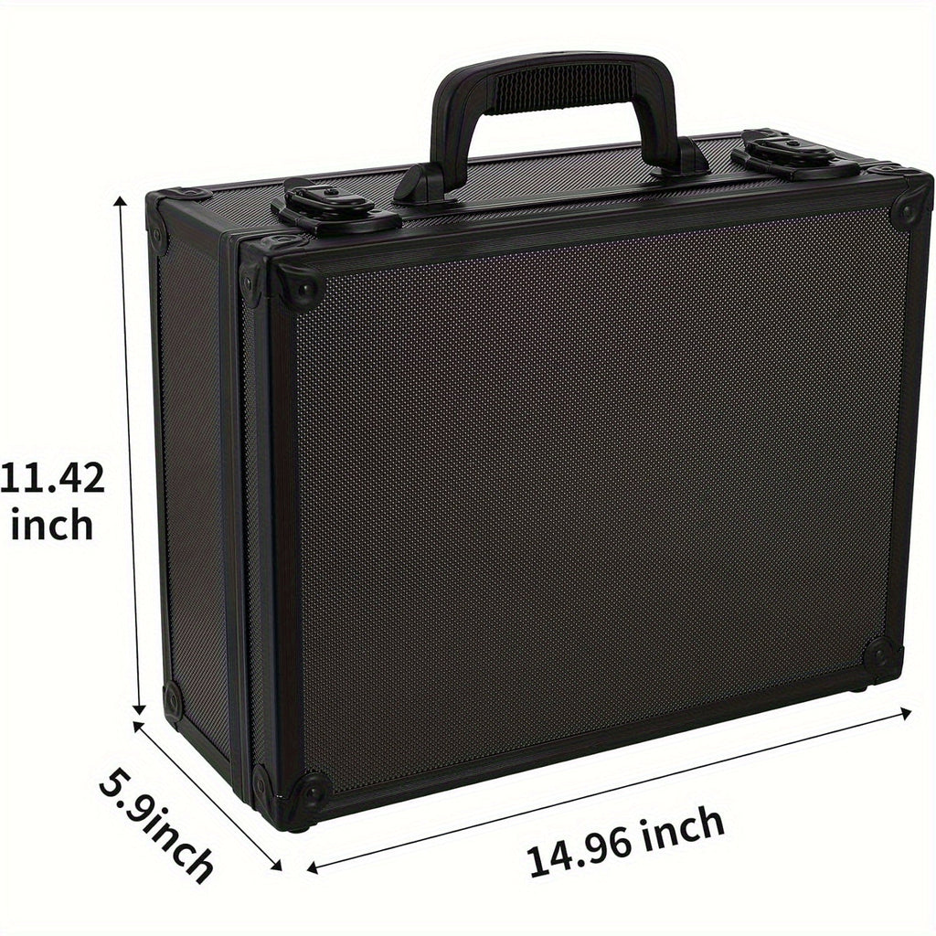 Trading Card Storage Box with Lock, Holds 600+ 3x4 35PT Rigid Top Loaders, Sports Card Organizer Case for Pokémon, MTG, Yu-Gi-Oh!, Baseball, Football, Standard and Mini Size Options