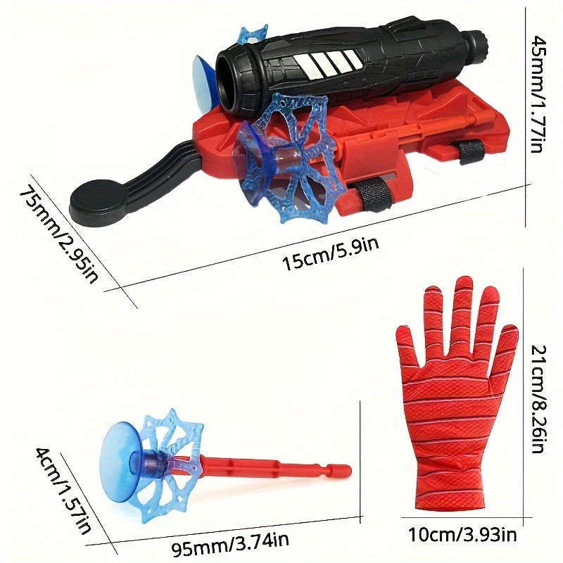 Novelty Prank Toy Emitter - Creative Interactive Hero Toy for Kids - Durable ABS Material - Halloween & Christmas Gift - Red