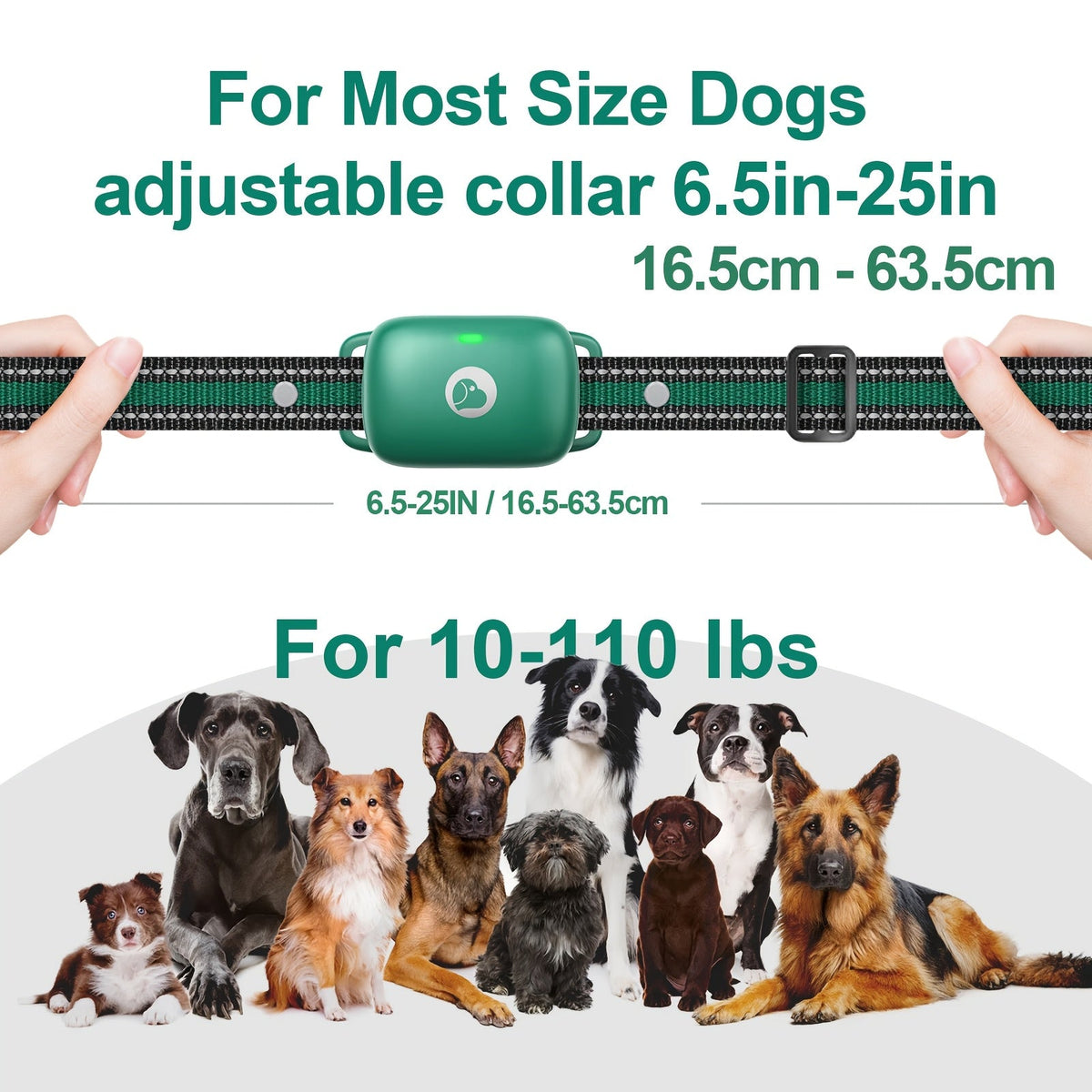 Dog Training Collar with Remote, 3 Training Modes (Beep, Vibration, Shock), E-Collar for Medium to Large Dogs, Smart Icon Remote Receiver Function