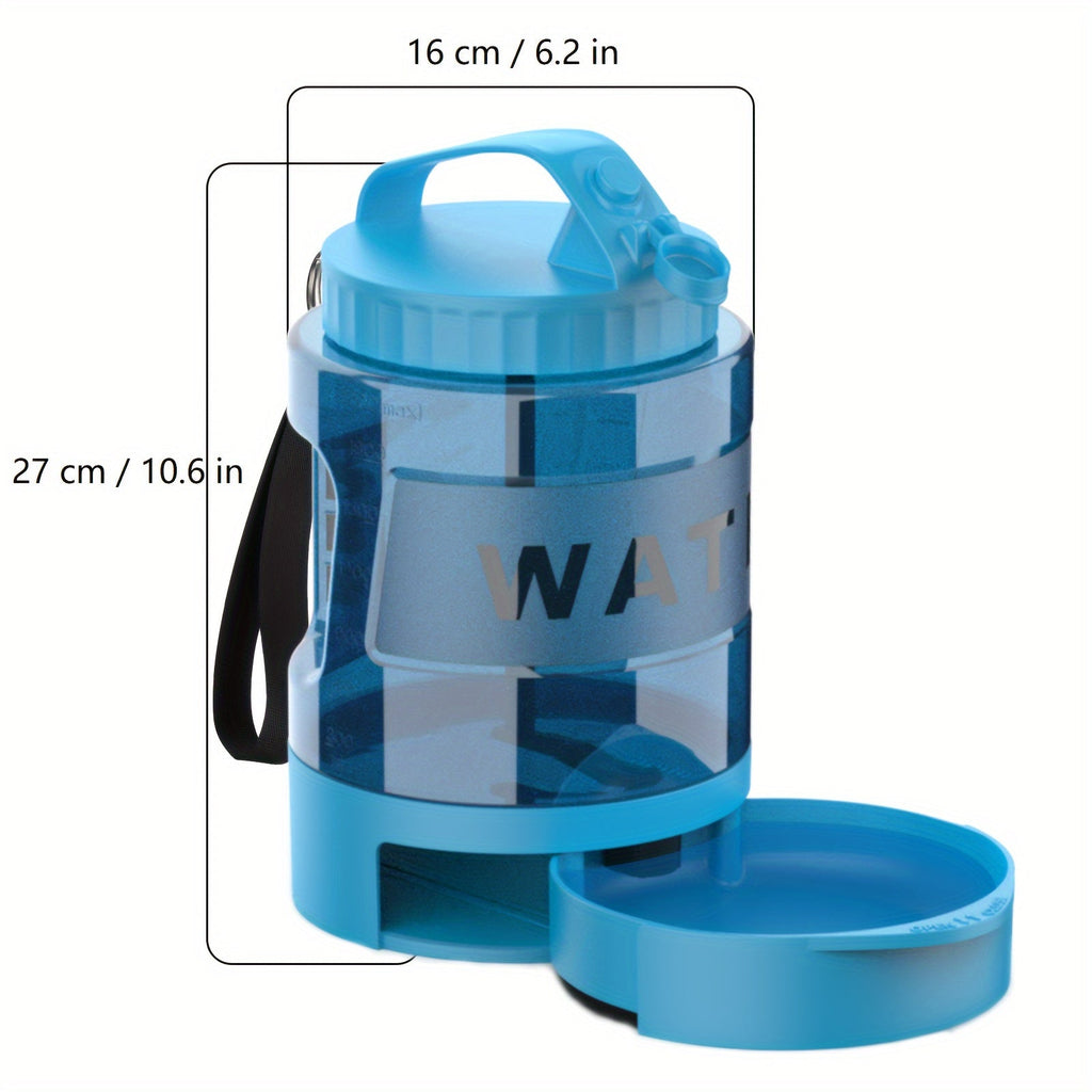 Dog Travel Water Bottle 74oz Large Capacity - Portable Pet Water Bottle with Detachable Drinking Bowl, Leak-Proof Design for Hiking, Camping, and Dog Parks, Suitable for Large, Medium, and Small Dogs for Outdoor Adventures