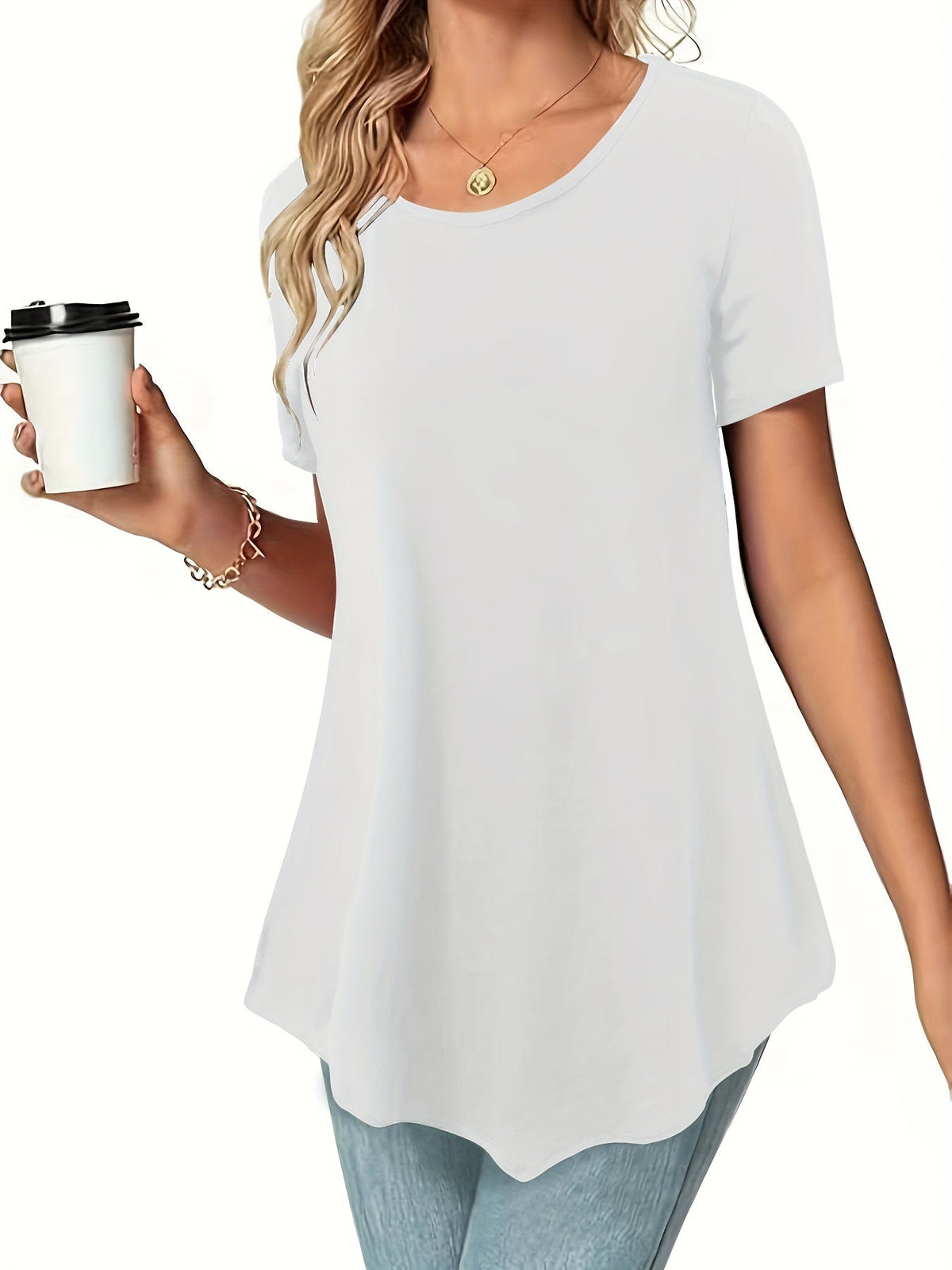 Women's Waist-Cinching Dress Shirt Short Sleeve Casual Summer Knit Top Stretchy Fitted Blouse Black Blue Burgundy S M L XL XXL