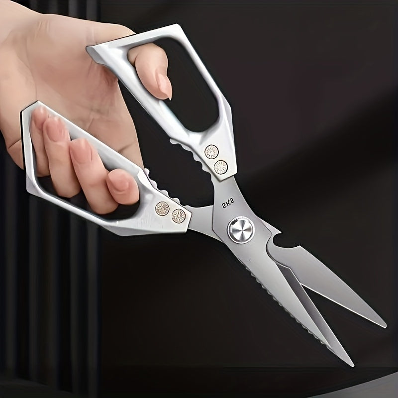 Heavy Duty Stainless Steel Kitchen Scissors Multi-Functional Chicken Bone Meat Scissors for Home Restaurant Garden Horticulture Outdoor Stainless Steel
