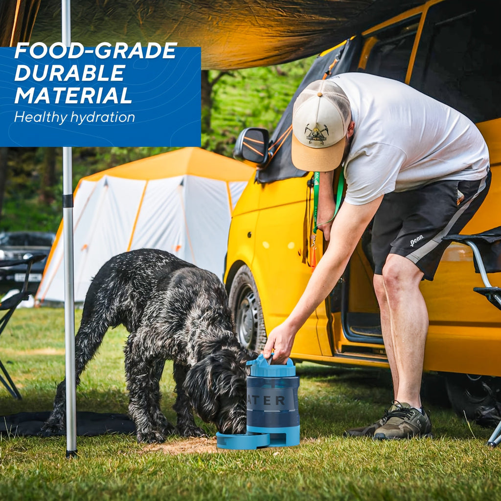 Dog Travel Water Bottle 74oz Large Capacity - Portable Pet Water Bottle with Detachable Drinking Bowl, Leak-Proof Design for Hiking, Camping, and Dog Parks, Suitable for Large, Medium, and Small Dogs for Outdoor Adventures