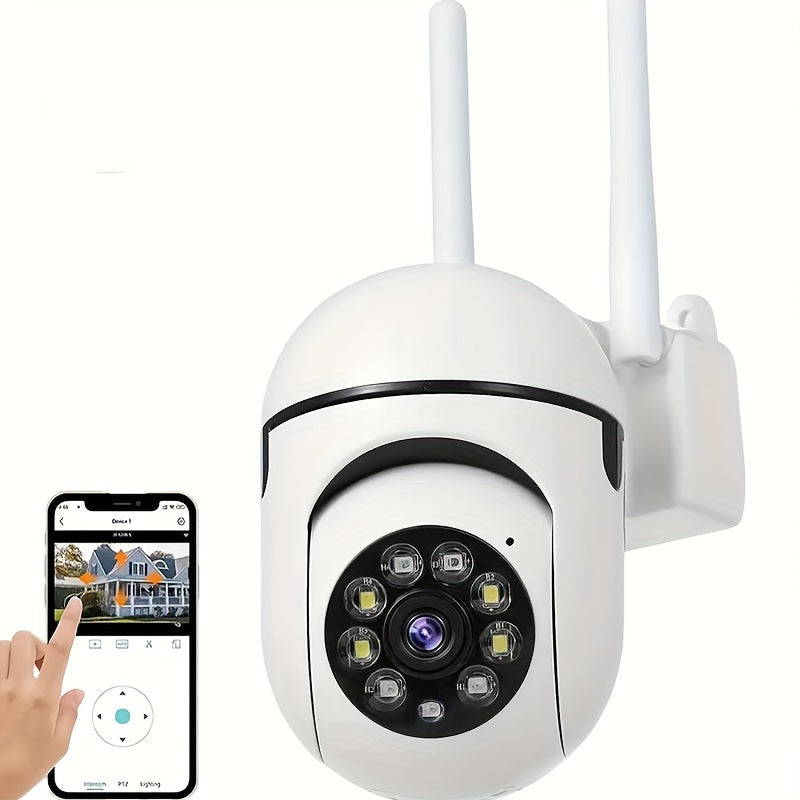 WiFi Security Camera 2-Pack 3MP Full HD - Night Vision, 2-Way Audio, Motion Detection & Real-Time Alerts, IP54 Waterproof Indoor/Outdoor Surveillance Camera with App Remote Access & USB