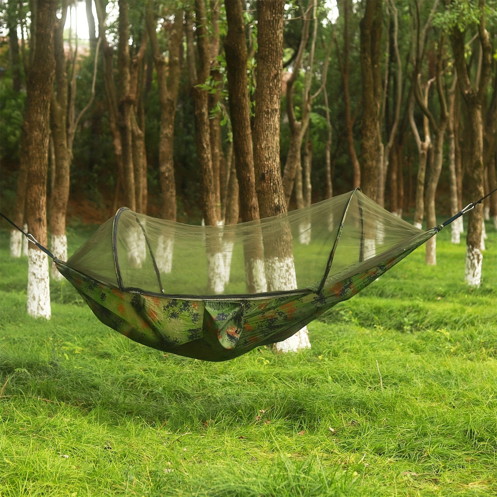 3-in-1 Double Camping Hammock with Mosquito Net and Sun Shade – Lightweight, Portable, and Durable; Ideal for Camping, Hiking, Backpacking, Picnicking, and Parks; 7 Color Options