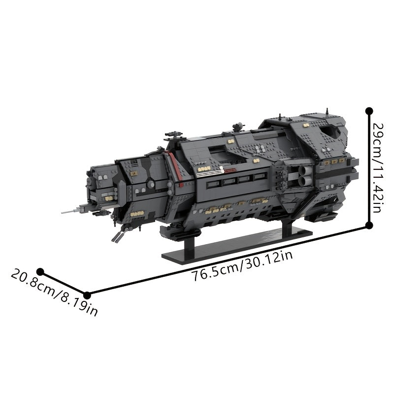 5405 Pieces Military Sci-Fi Spaceship MOC Building Set – Futuristic Design, Precision Fit Micro Bricks, Detailed Display Model for Adults & Teens – Birthday, Christmas & and Festival Gift