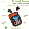 AI Translator Headset - Real-Time Translation in 131+ Languages, Wireless, Touch Control, Smart LCD Screen, Gaming Mode, Compatible with PC, Phone & Tablet for Travel, Business & Everyday Use