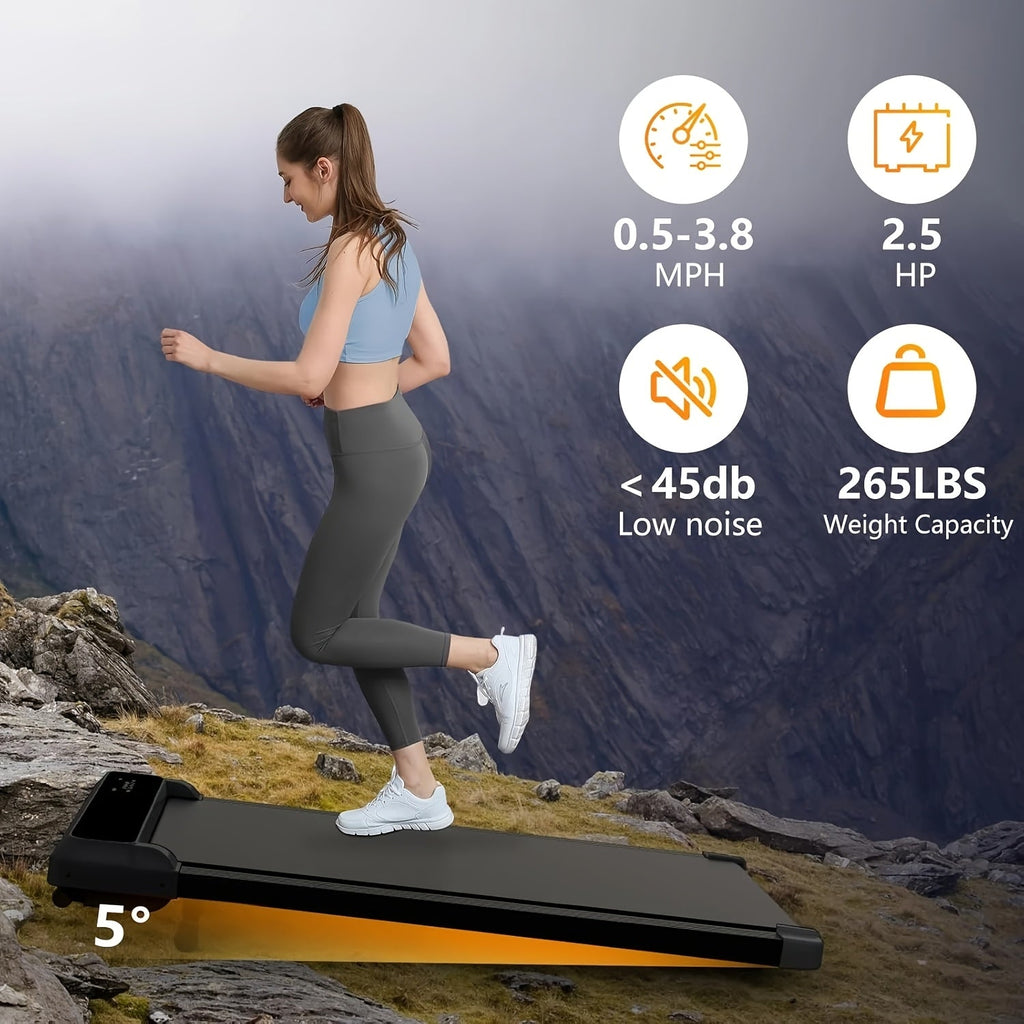 4-in-1 Walking Pad Under Desk Treadmill, LED Display, Compact Folding Design, for Home Office, Small Spaces, Walking & Jogging