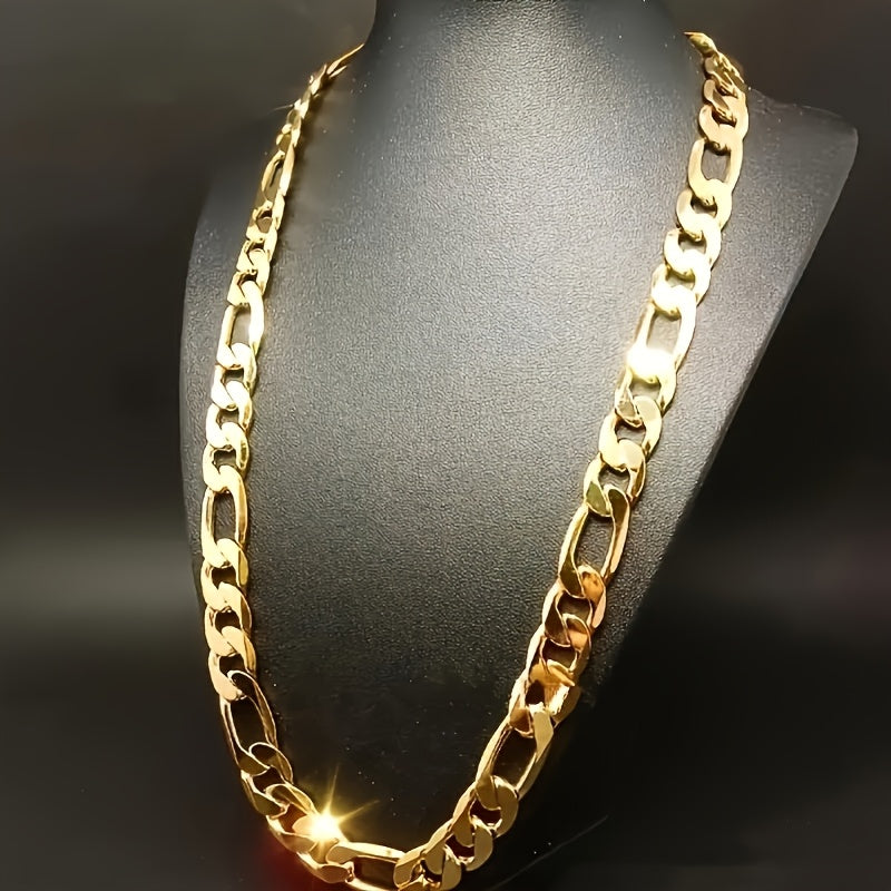 925 Sterling Silver Figaro Chain Necklace – 6mm Wide, 18 to 24 Inches, Unisex for Men & Women, Includes Gift Box – Classic Silver Chain for Everyday Wear & Gifting