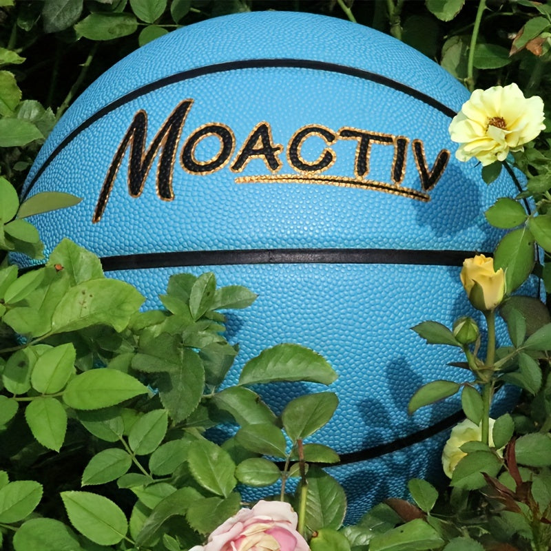 Engraved Basketball for Grandson & Son – Personalized Inspirational Size 7 Basketball with Pump, Motivational Gift for Birthday, Christmas, Anniversary, Blue Red Gold Black