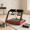 6-in-1 Ab Trainer with Resistance Bands, Foldable Ab Cruncher, Adjustable Height & Resistance, Full Body Core Strength Training for Abs, Legs, Arms & Back, Portable Home Gym Equipment