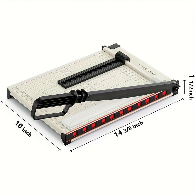 12-Inch Heavy-Duty Guillotine Paper Cutter Trimmer with Safety Guard, Corner Rounder, and Precise Grid for Photos, Cardstock, Scrapbooks, Office Documents, and Craft Cutting