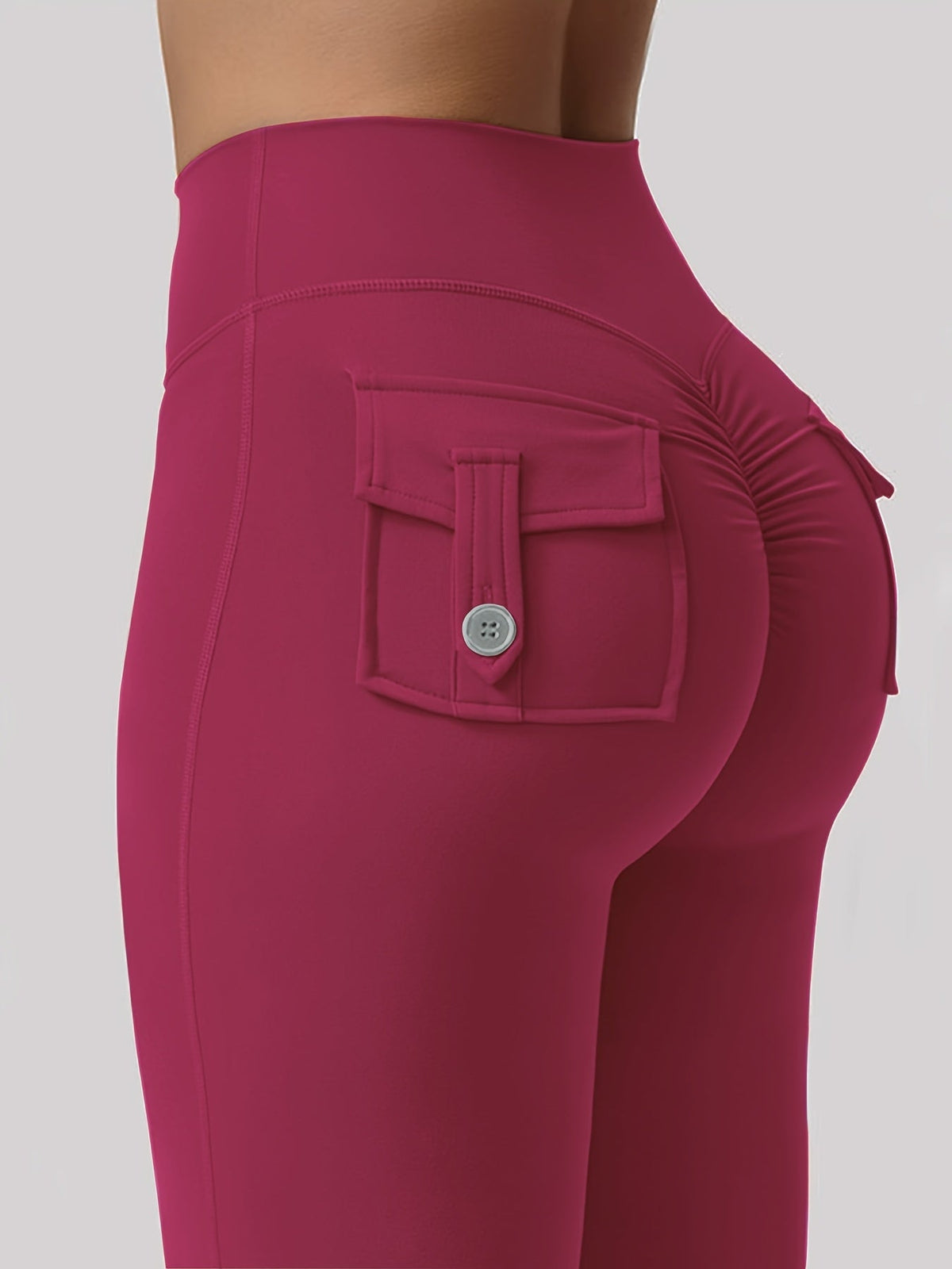 Women's High Waist Flare Yoga Pants Scrunch Butt Lift Leggings with Pockets, Squat-Proof, 4-Way Stretch, Sweat-Wicking Sportswear for Gym, Running, and Workout – 7 Colors, S-XL