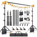 8.5 x 10ft Adjustable Photo Backdrop Stand Kit with Carrying Bag - Background Support System for Photography, Video Studio, Parties, Events & Advertising Display
