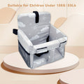 Multi-Purpose Baby Stroller & High Chair Cushion, Soft Comfortable Seat Pad for Children Up to 15kg / 33lb, 3 Styles Including Cloud Grey Rainbow & Star Gray