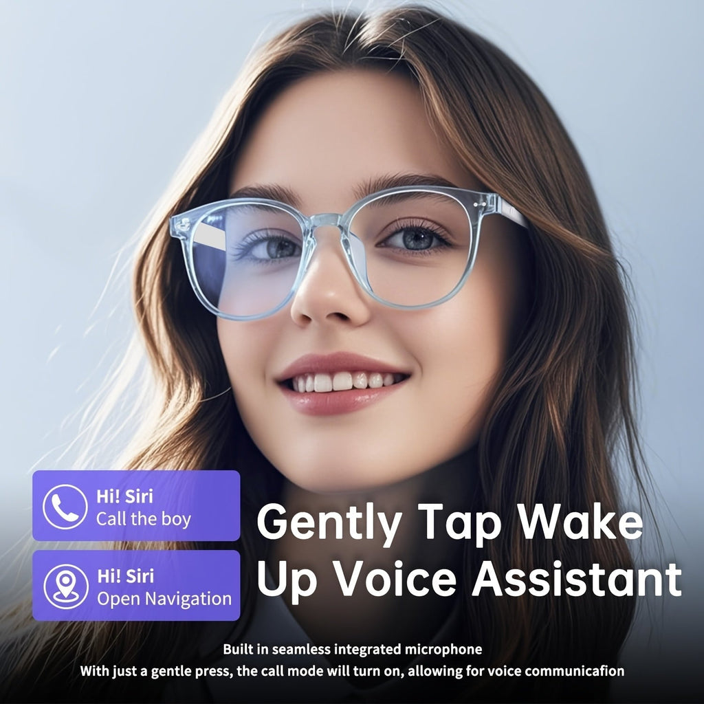 Photochromic Smart Glasses with Bluetooth Audio – Auto-Tinting Lenses, Anti-Blue Light, Wireless Music & Calls, Unisex Sports & Driving Eyewear, Perfect Holiday Gift