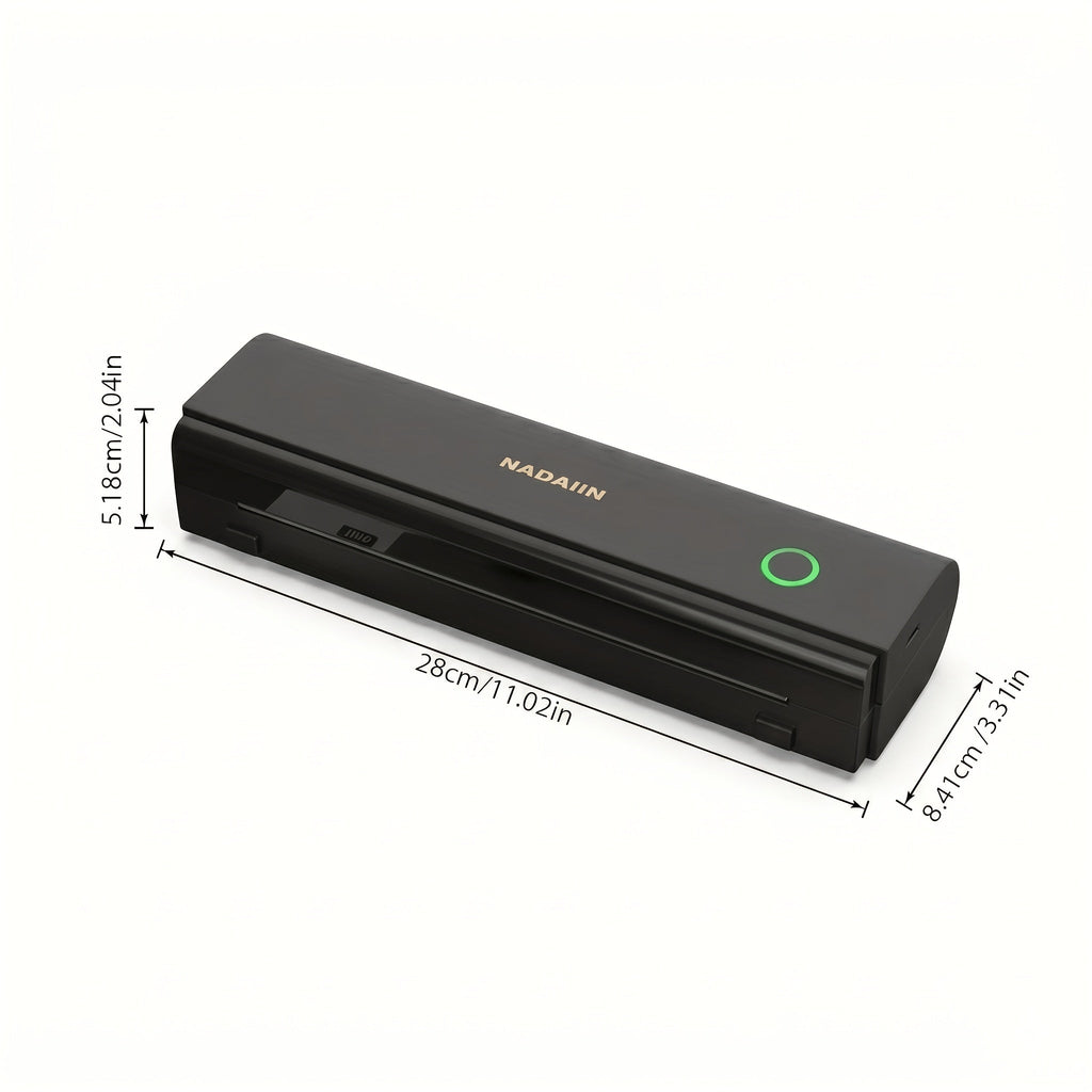 Portable Inkless Thermal Printer A4 with Paper Tray, Wireless Mobile Printer, Supports 8.5x11 Letter/A4 Paper, Compatible with iPhone, Android, Laptop, Home, Office, School, Travel