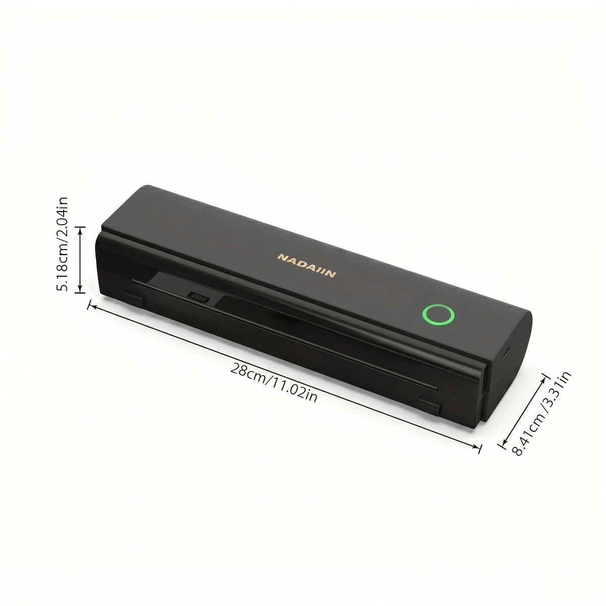 Portable Inkless Thermal Printer A4 with Paper Tray, Wireless Mobile Printer, Supports 8.5x11 Letter/A4 Paper, Compatible with iPhone, Android, Laptop, Home, Office, School, Travel