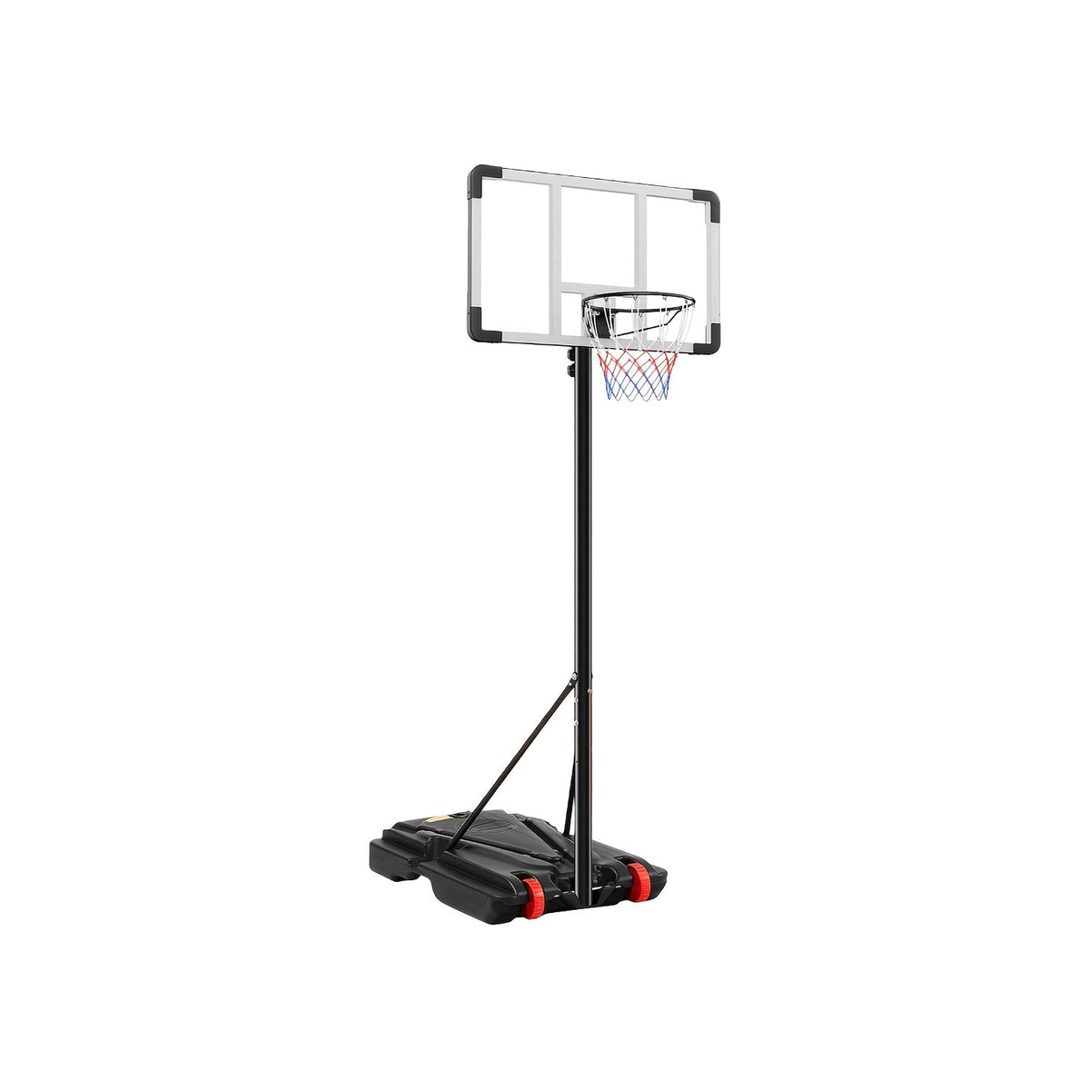 Portable Basketball Hoop 10ft, 44" Shatterproof Backboard, Shock-Absorbent Rim, Easy Height Adjustment, Fillable Base with Wheels, Outdoor Basketball Goal for Backyard Driveway Pool