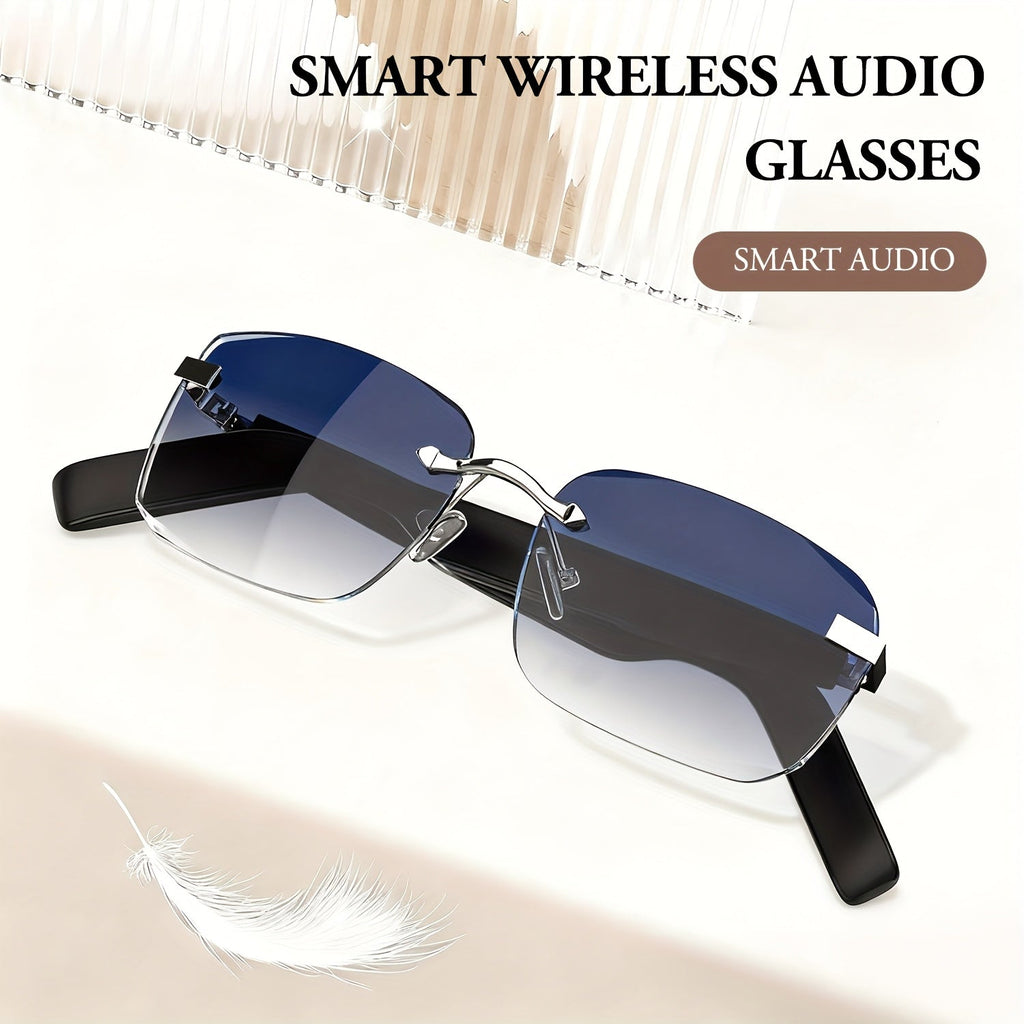 Bluetooth Smart Glasses with Touch Controls & Open Ear Audio – Integrated Microphone, Hands-Free Calls & Music, Polarized Lenses, Ideal for Outdoor Sports, Driving & Everyday Wear