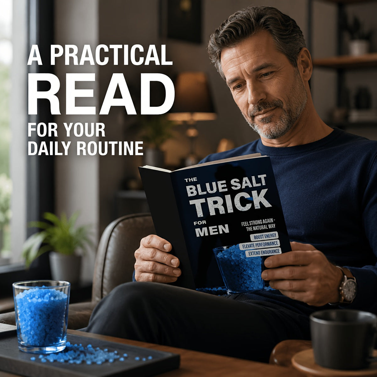 The Blue Salt Trick for Men: An Informational Wellness Lifestyle Guide, Daily Habits Handbook, and Personal Development Self-Help Book for Adult Men – A Practical Gift Idea