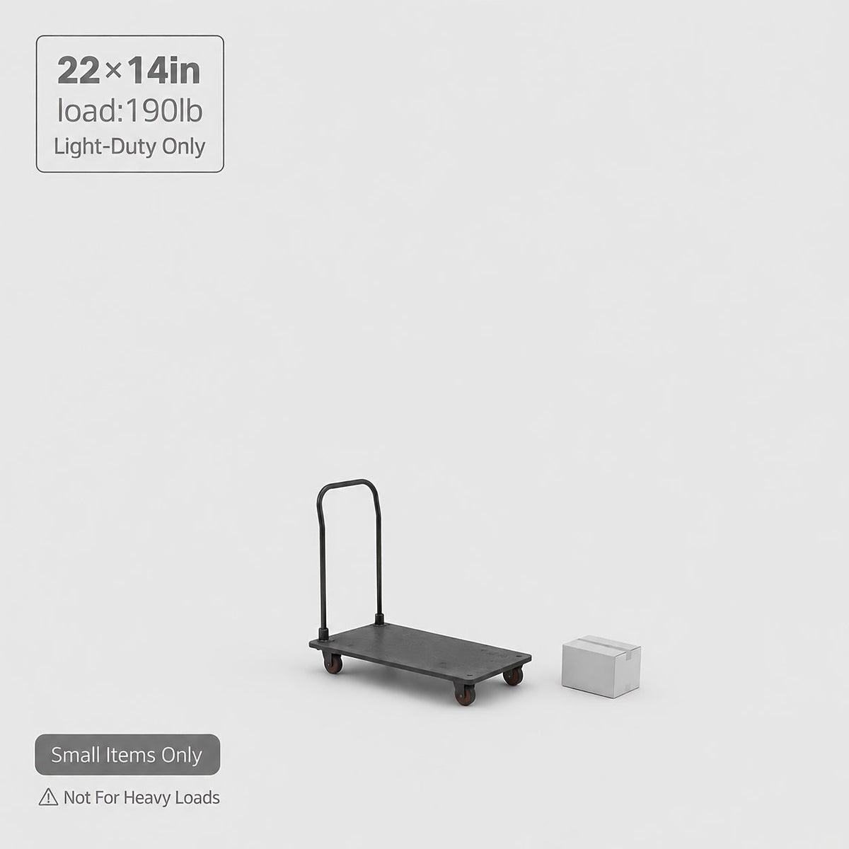 Heavy Duty Folding Platform Cart & Hand Truck with Strap - 190lb to 900lb Capacity Options, Silent Warehouse & Industrial Models for Moving, Warehouse, Garden & Holiday Use