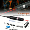 Laser Bore Sight Kit with 32 Adapters – Red & Green Laser Boresighter for .17 to 12GA, High Precision Rifle Zeroing Tool with 8-Hour Battery Life, Button ON/OFF for Hunting and Shooting