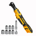 3/8-Inch Brushless Electric Ratchet Wrench Compatible with DeWalt 20V Battery Variable Speed with 1/4-Inch Adapter & 3-Inch Extension Rod – Tool Only (No Battery)