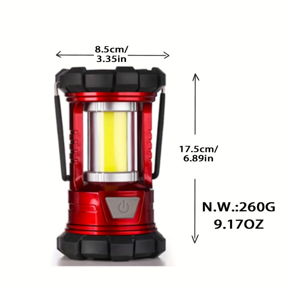 2-Pack Rechargeable Camping Lantern, 1500LM LED with Phone Charger, 3 Light Modes, Portable Hurricane Emergency Lantern for Camping, Hiking, Power Outages, and Outdoor Survival