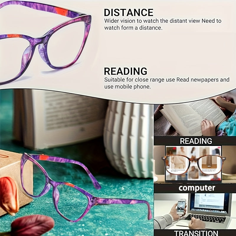 6-Pack Anti-Blue Light Reading Glasses for Men & Women – Spring Hinge, Non-Prescription Magnifying Lenses, Strengths +0.0 to +4.0, Stylish Computer & Phone Readers, Bulk Value Set