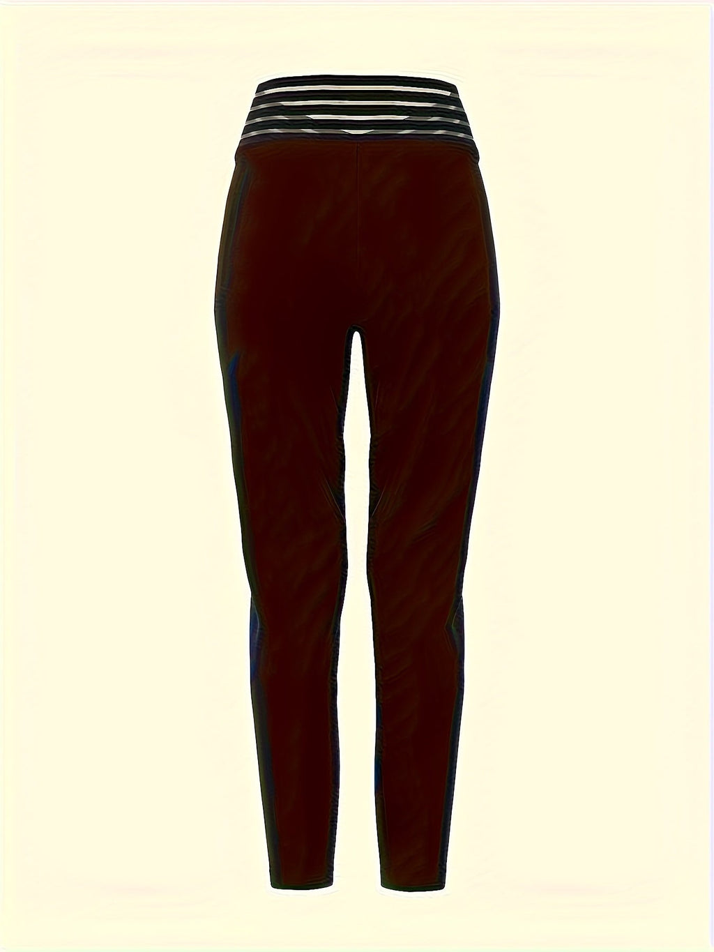 Women's High-Waisted Pencil Pants with Fabric Belt Solid Color Cropped Ankle Trousers - Slim Fit Work Office Casual Pants for Spring Fall All Seasons