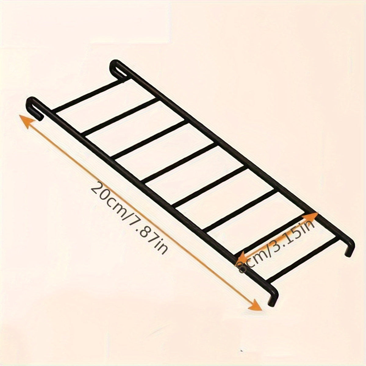 Metal Bird Ladder Climbing Frame - Parrot Perch Stand with Swing Toy for Parakeets, Cockatiels, Lovebirds & Small Birds - Durable Steel, Easy Install, Cage Accessory for Bird Enrichment