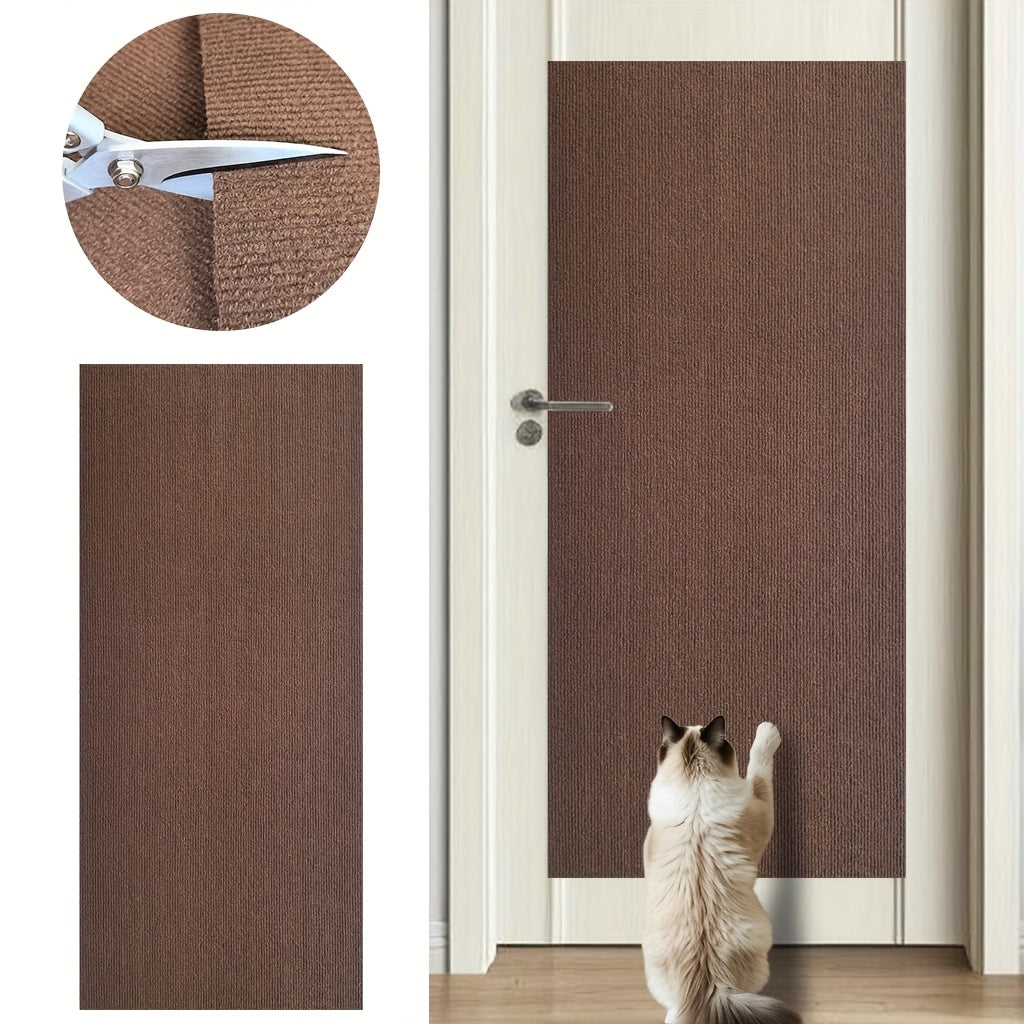自粘式猫抓垫，适用于墙壁和家具——防抓毛毡及聚酯纤维猫爬架垫，家具保护贴，家居装饰用室内互动猫抓板