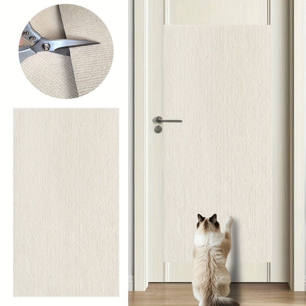 自粘式猫抓垫，适用于墙壁和家具——防抓毛毡及聚酯纤维猫爬架垫，家具保护贴，家居装饰用室内互动猫抓板