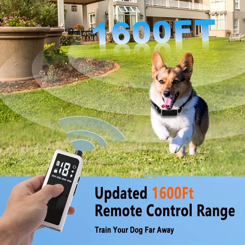 Dog Training Collar with Remote – Rechargeable E-Collar with Shock, Vibration, and Tone Modes, 2.4G Wireless Remote, USB Charging, Safe & Effective Pet Trainer for Small, Medium, and Large Dogs, 1pc & 2pc