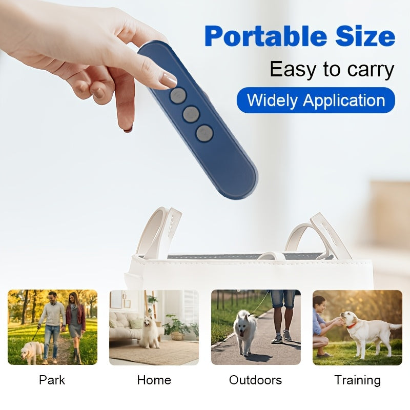 Rechargeable Ultrasonic Anti-Barking Device – Humane Soundwave Technology to Stop Barking, Safe for All Dog Sizes, No Shock, No Shouting, Indoor/Outdoor Dog Behavior Training Tool