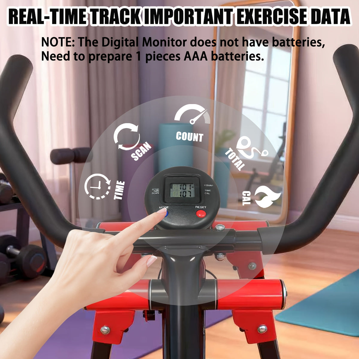 Foldable Air Walk Elliptical Machine Cross Trainer Glider for Full-Body Low-Impact Cardio with LCD Monitor Extended Stride Non-Slip Pedals for Home Gym – Pink