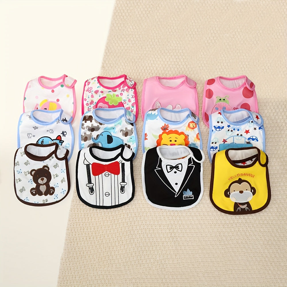 Baby Bibs Set of 5, Soft Newborn Saliva Drool Towel Bandana Bibs for Infant Toddler, Absorbent Feeding Burp Cloth for Boys & Girls, Mixed Color Baby Shower Gift