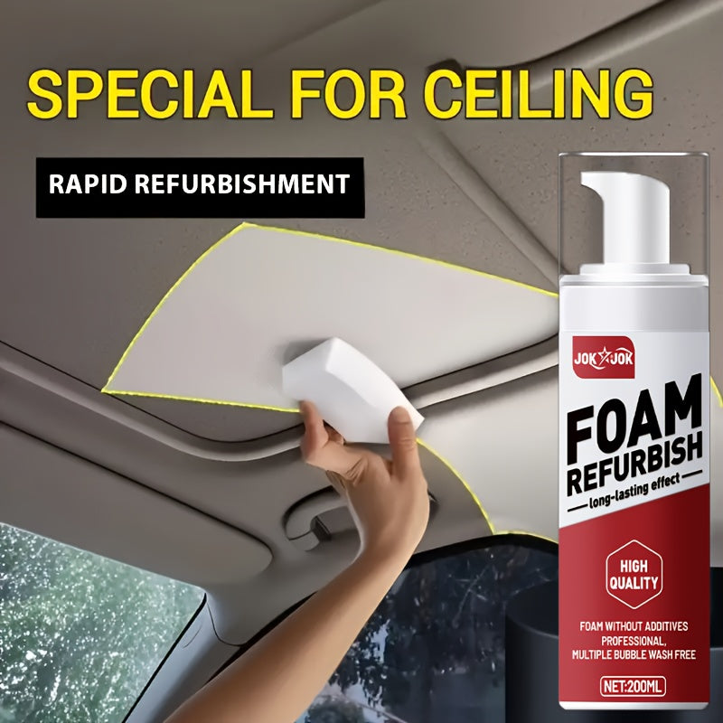 Car Interior Care Spray 6.76oz Multi-Purpose Cleaner for Car Seats, Dashboard, Steering Wheel, PU Leather, and Fabric; Gentle Neutral Formula; All-Season Auto Interior Renovation and Surface Protector for Home & Vehicle