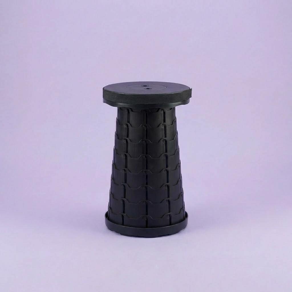 Collapsible Camping Stool, 400 lbs Capacity, Ultra-Portable Lightweight Folding Seat - Folds Flat, Fits in Backpack for Camping, Hiking, Fishing & Indoor/Outdoor Use - Rainbow Option Available