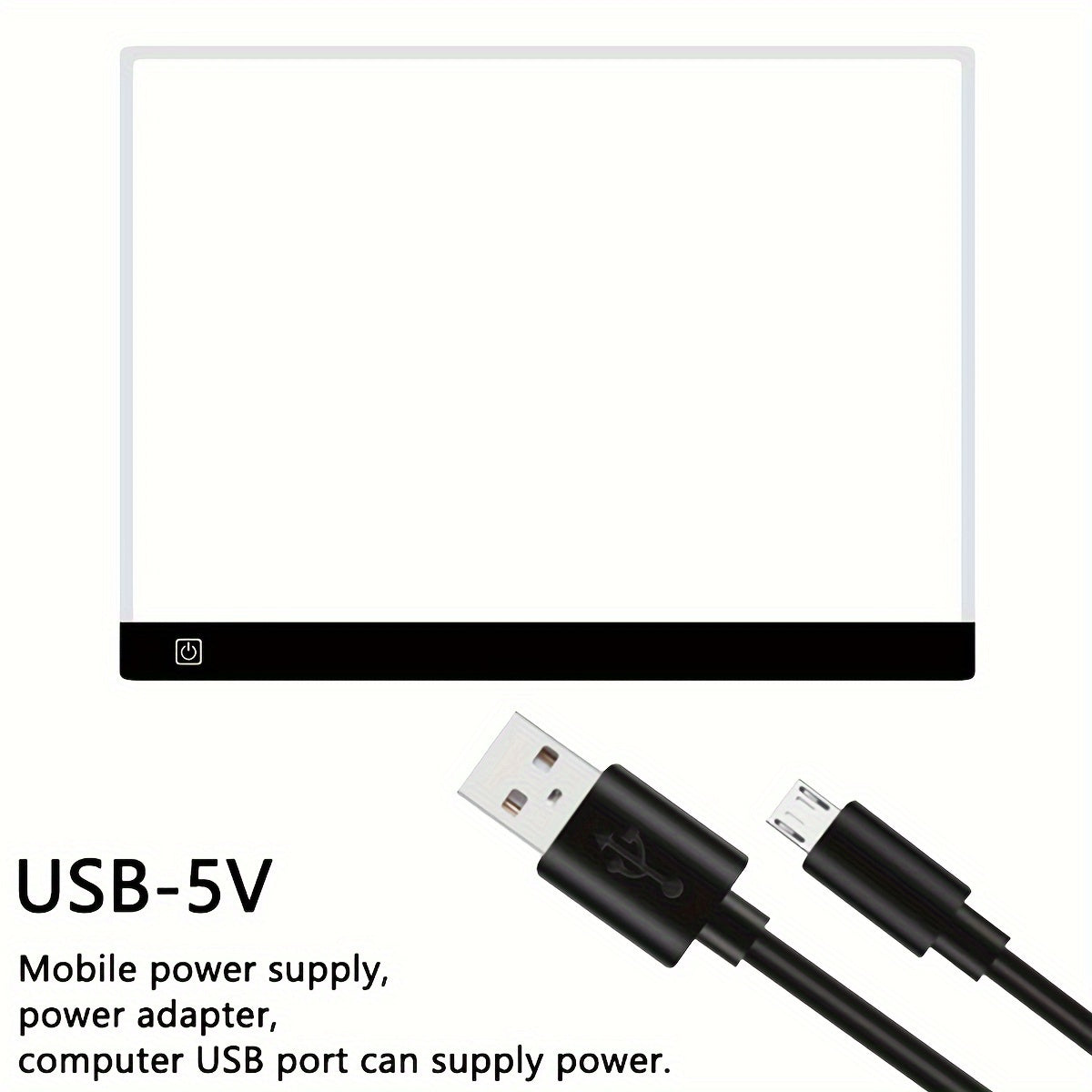 LED Light Pad for Diamond Painting A2 A3 A4 A5 USB Powered Adjustable Brightness Light Board Kit for Tracing, Sketching, Drawing, Animation, Stencil, Art, and Craft with Optional Bracket & Drill Pen