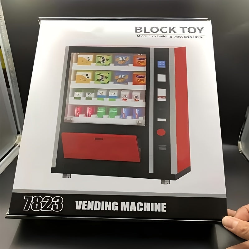 Vending Machine Building Blocks Set for Adults – Advanced, High-Difficulty Small Particle Brick Model Kit, Creative STEM Construction Toy, Unique Birthday & Holiday Gift Idea