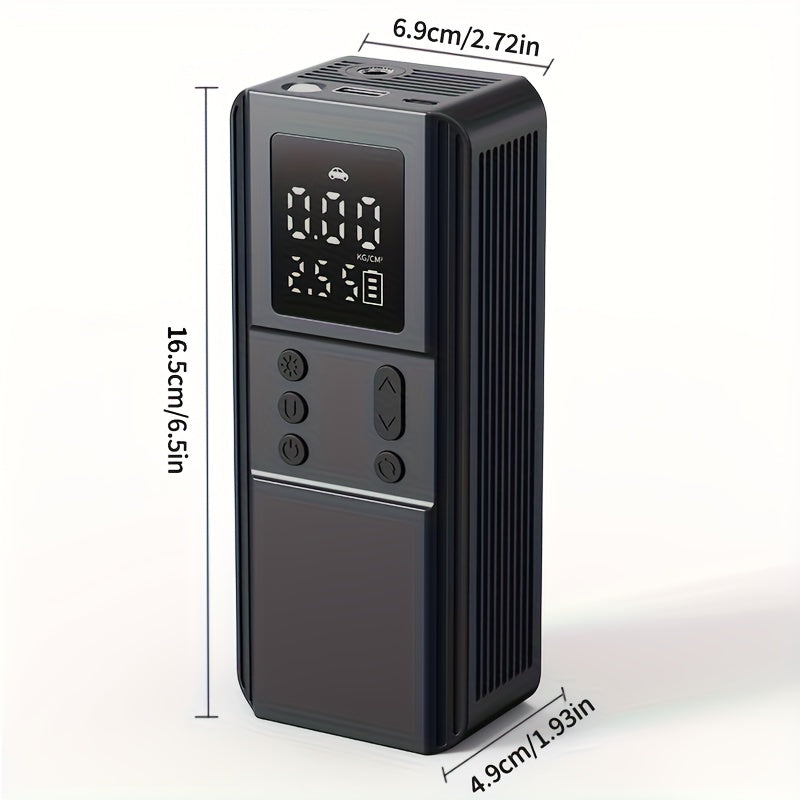 Portable Tire Inflator Air Compressor Pump for Car Tires, Bicycles, Motorcycles & Balls, Digital Pressure Gauge, Auto Shut-Off, USB & Cigarette Lighter Versions Available
