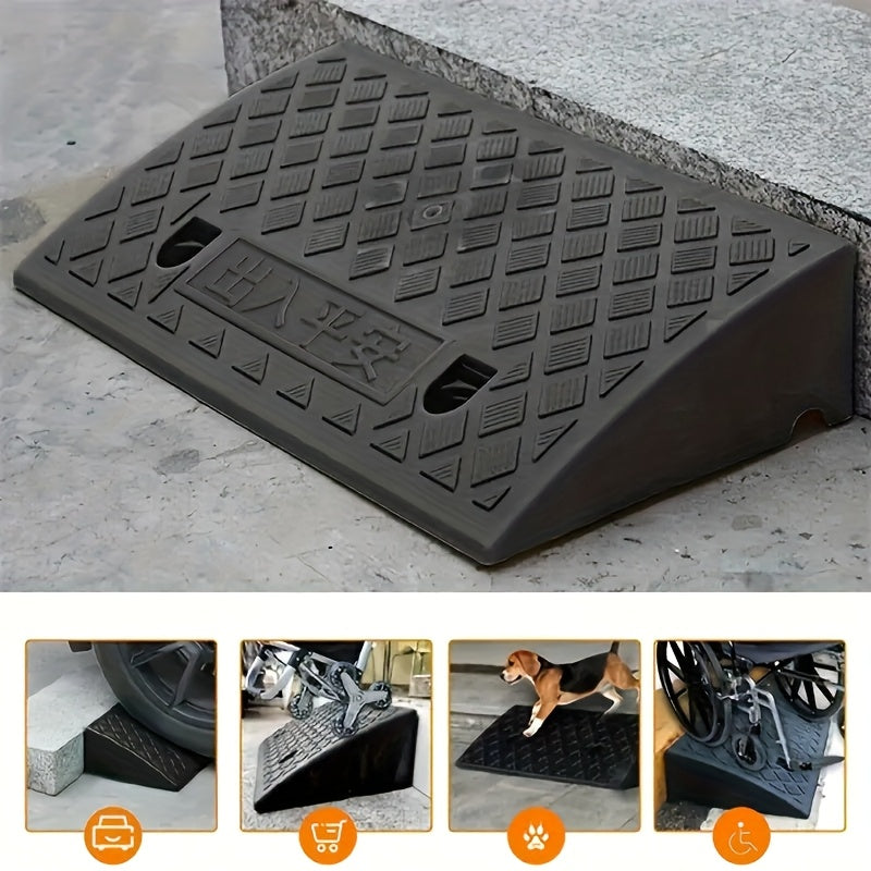 Portable Loading Ramps 2-Pack - 39.37" Wide Heavy Duty Ramps for Cars, Motorcycles & Pets - 3.94" Rise, Easy Setup, Space-Saving Mobility Solution