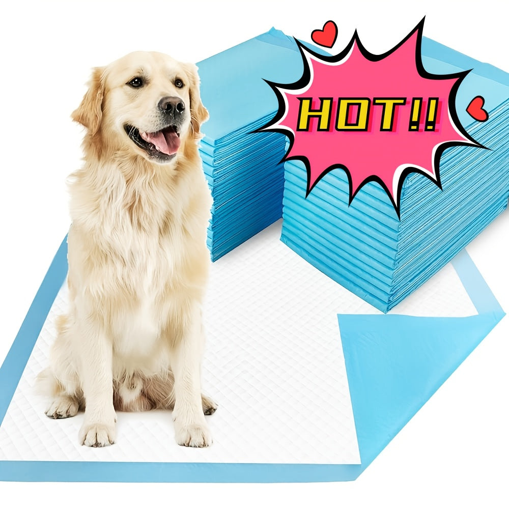 XXXL Disposable Dog Pee Pads 6-Layer Super Absorbent - Waterproof Odor-Resistant Training Pads for Small, Large, and Elderly Dogs, Bulk 80 & 100 Count, Leak-Proof Puppy Potty Pads