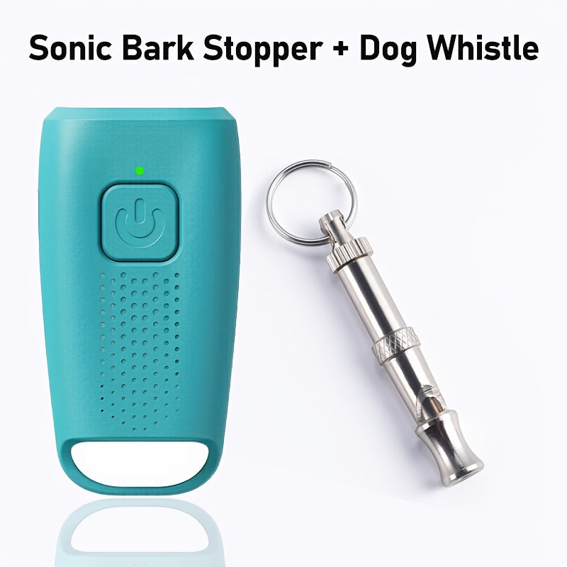 Battery-Powered Automatic Dog Bark Control Device - Ultrasonic Anti-Barking Deterrent, Humane No-Shock Bark Stopper for Indoor and Outdoor Use, Effective for Small to Large Dogs